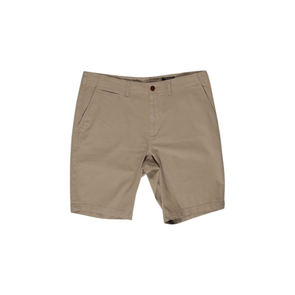 Beige Cotton Bermuda - ventzia