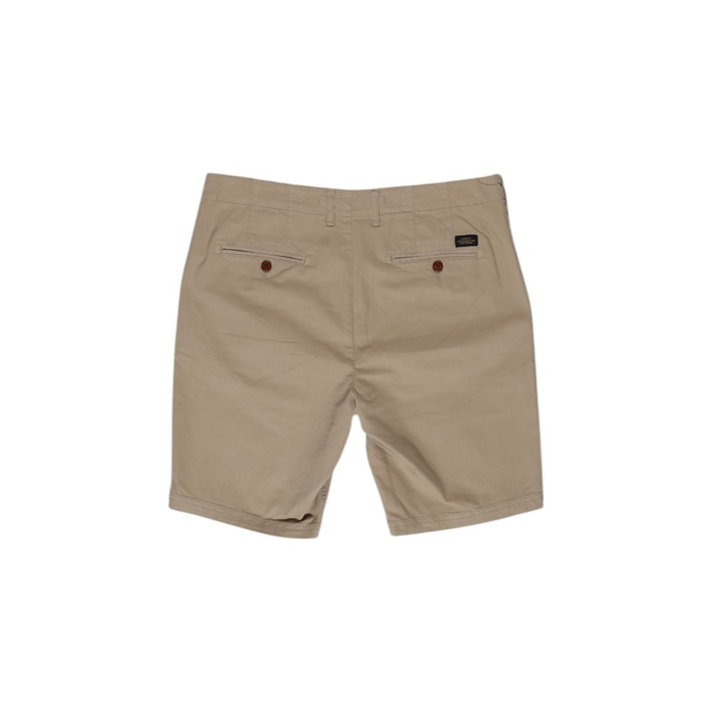 Beige Cotton Bermuda - ventzia