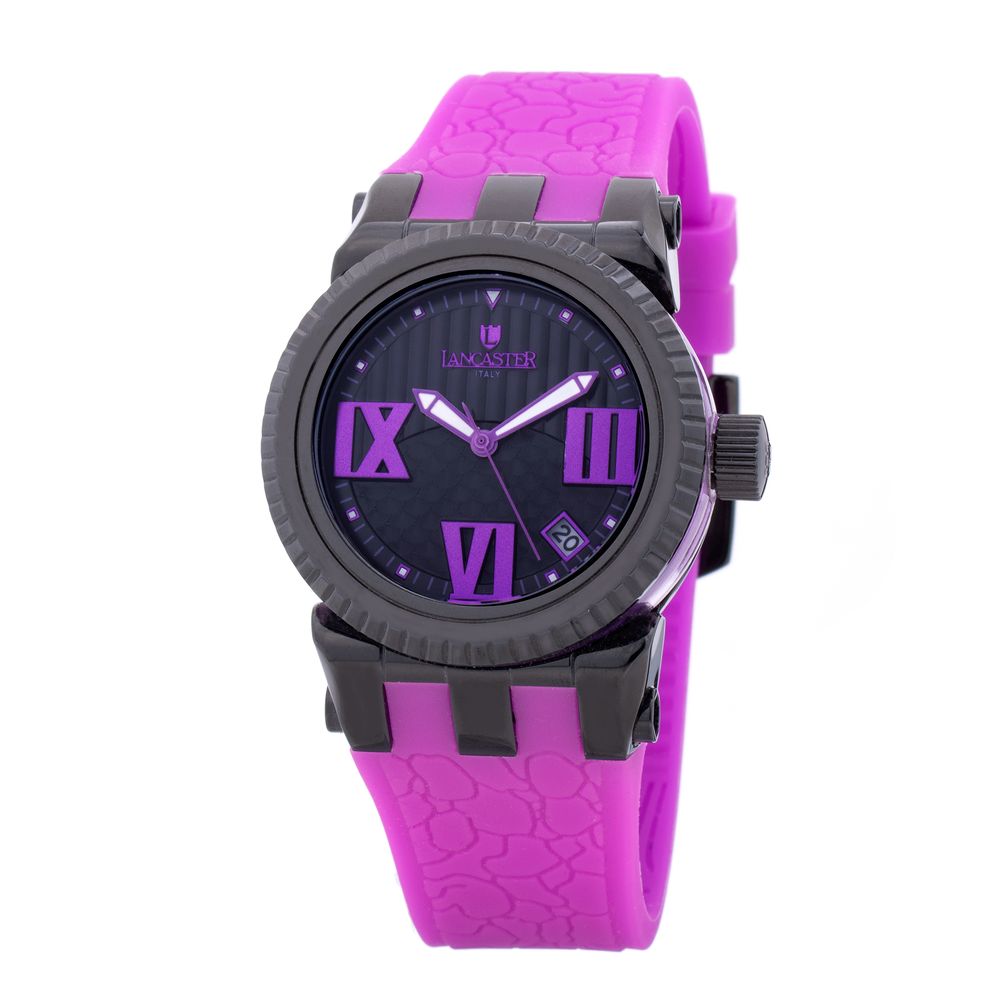 Purple Synthetic Sport Watch - ventzia