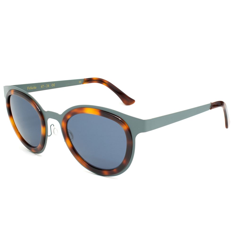 Blue Stainless Steel Sunglasses - ventzia