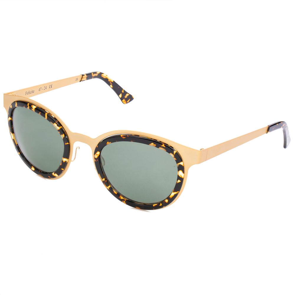 Gold Stainless Steel Sunglasses - ventzia