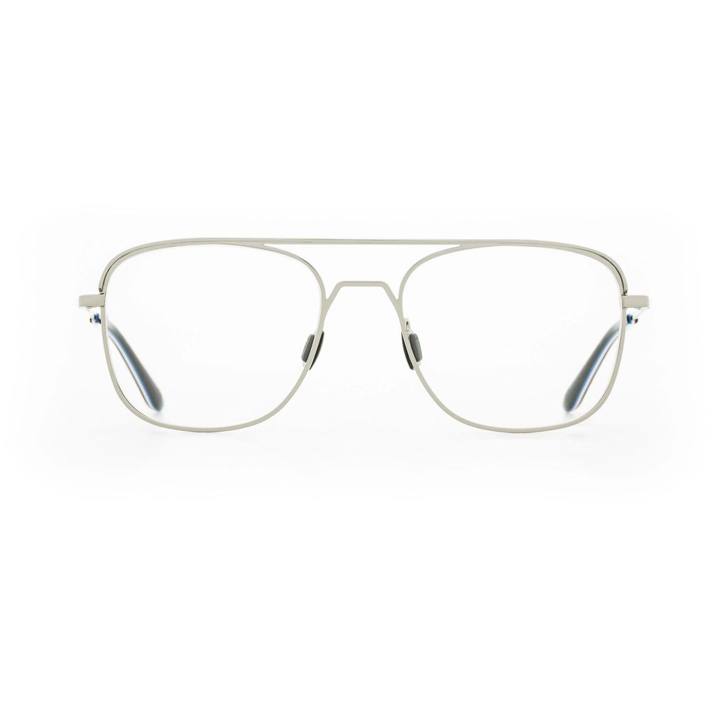 White Stainless Steel Glasses (Frames) - ventzia
