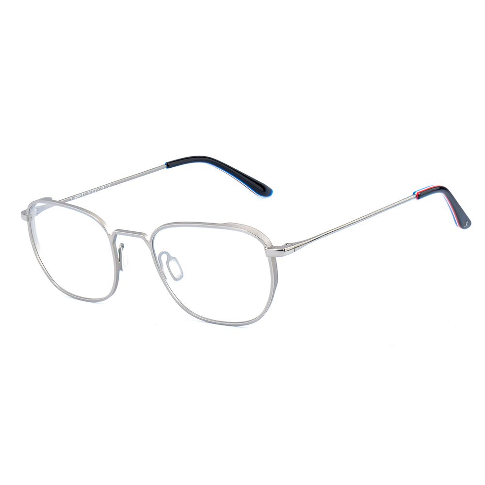Gray Stainless Steel Glasses (Frames) - ventzia