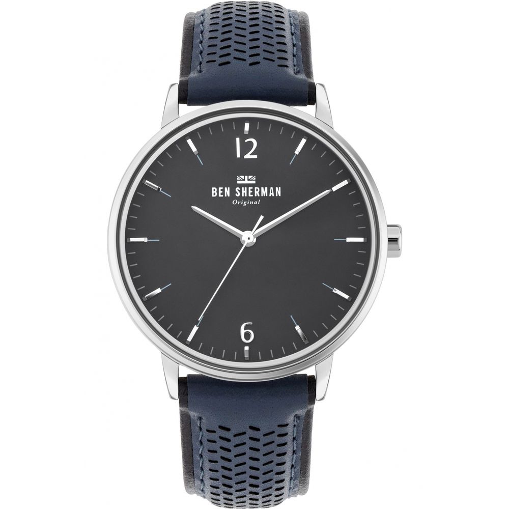 Blue Leather Dress Watch - ventzia