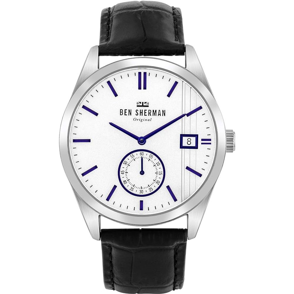 Black Leather Dress Watch - ventzia