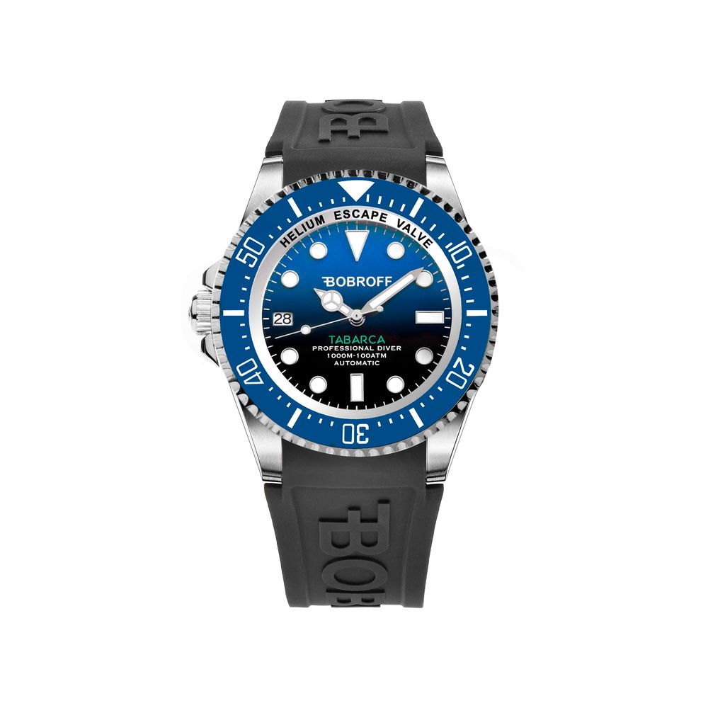 Black Rubber Sport Watch - ventzia