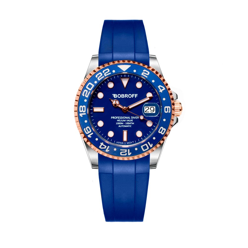 Black Rubber Watch - ventzia