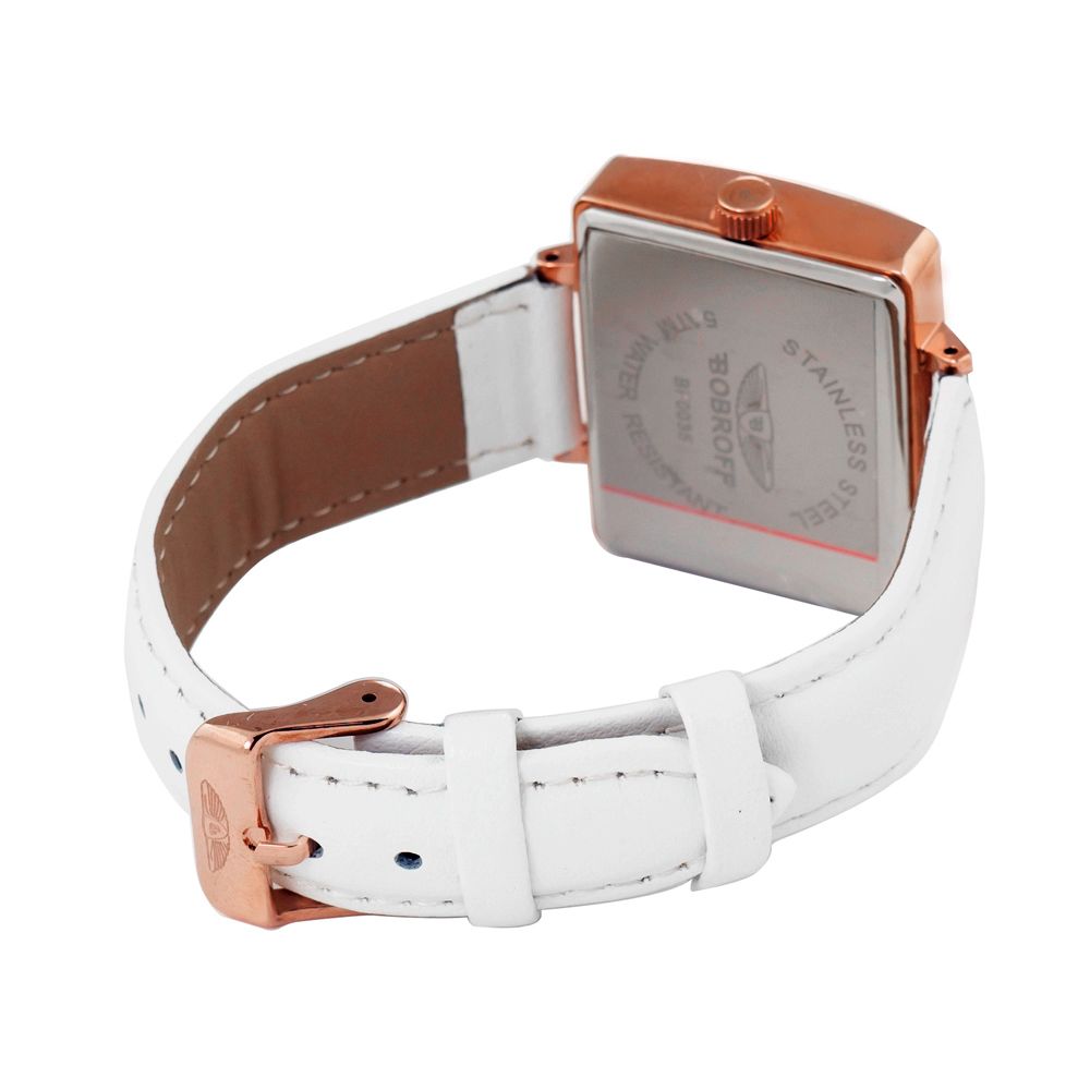 White Leather Watch - ventzia
