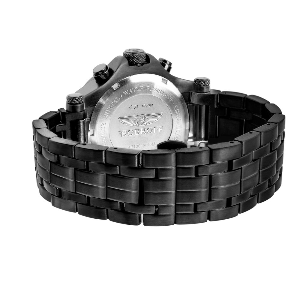 Black Stainless Steel Dress Watch - ventzia