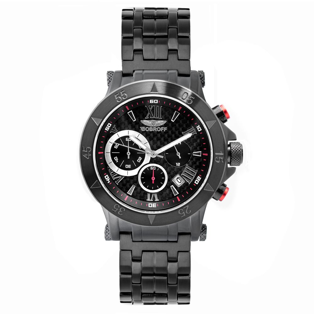 Black Stainless Steel Dress Watch - ventzia