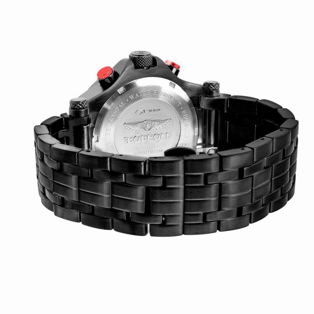 Black Stainless Steel Dress Watch - ventzia
