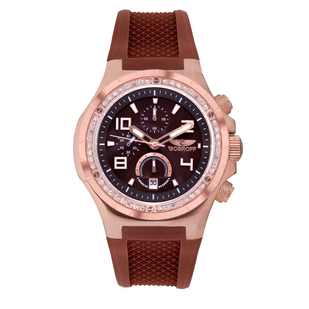 Brown Rubber Dress Watch - ventzia