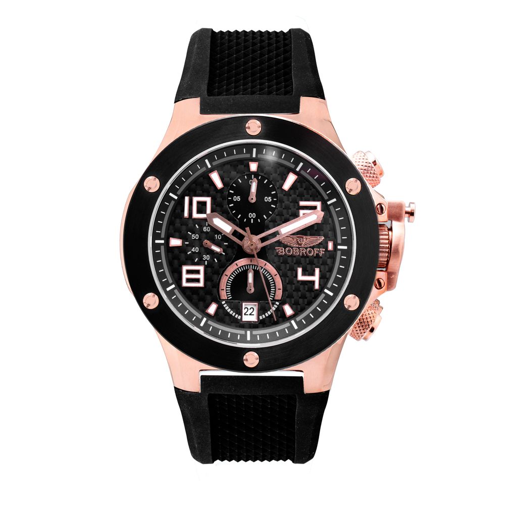 Black Rubber Sport Watch - ventzia