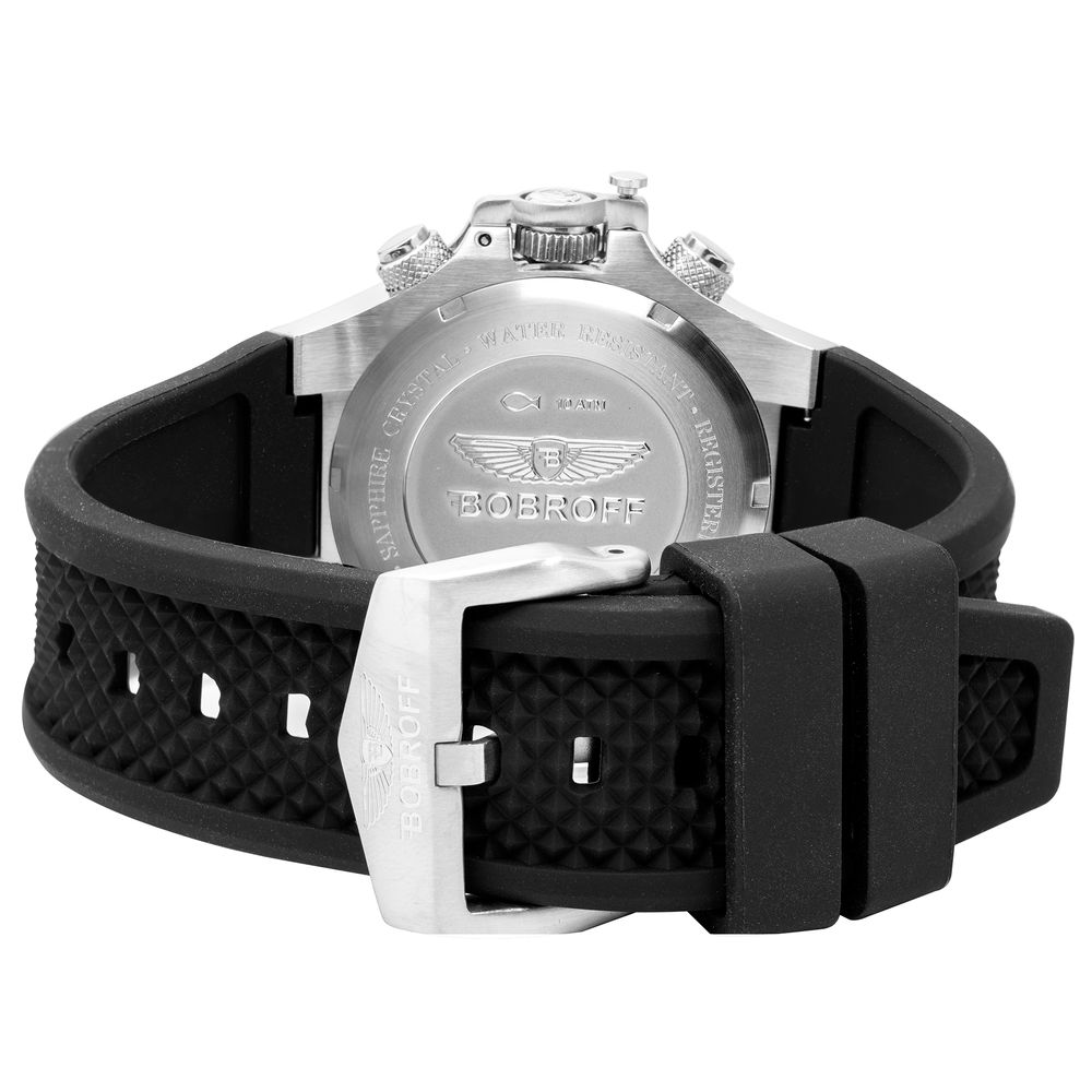 Black Rubber Sport Watch - ventzia