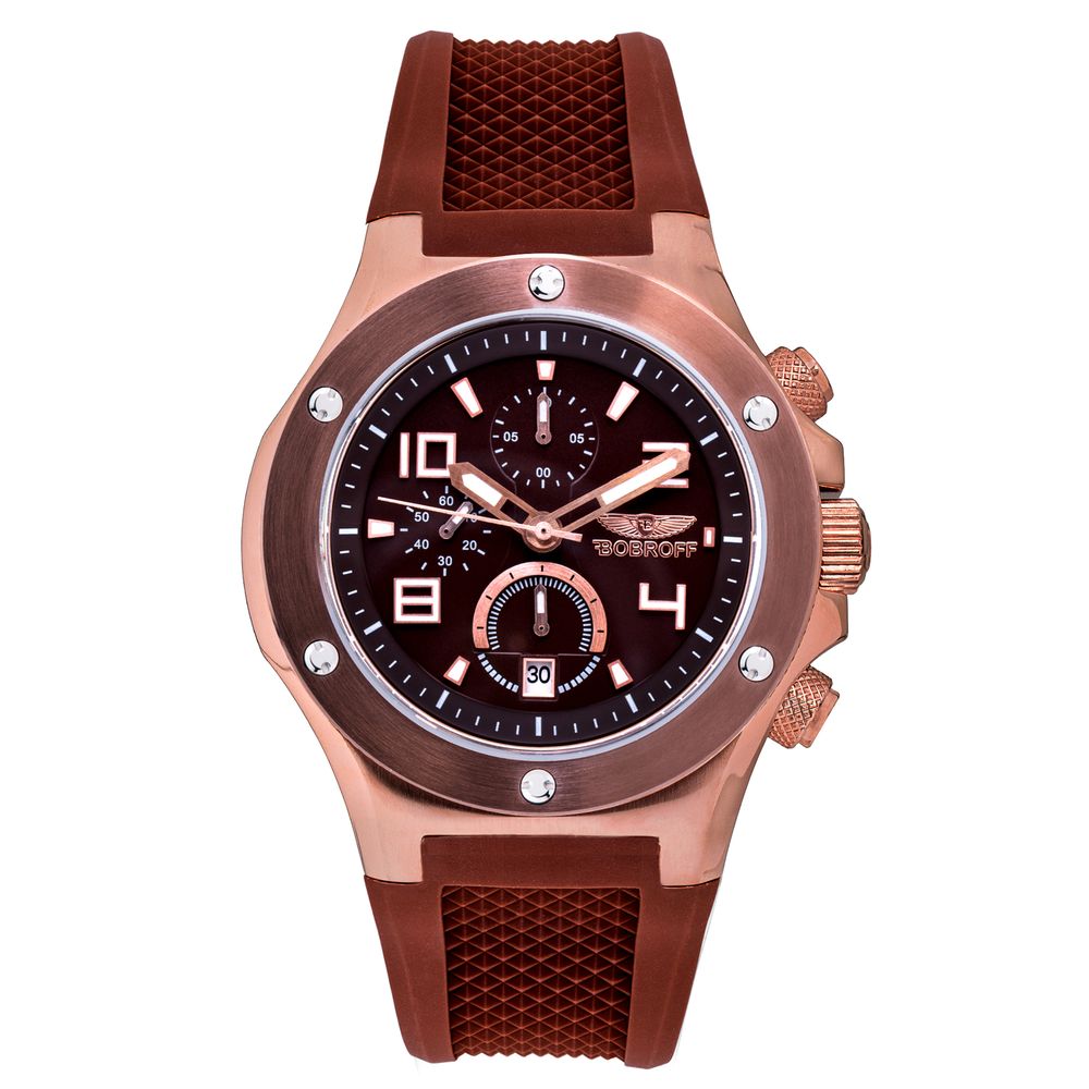 Brown Rubber Watch - ventzia