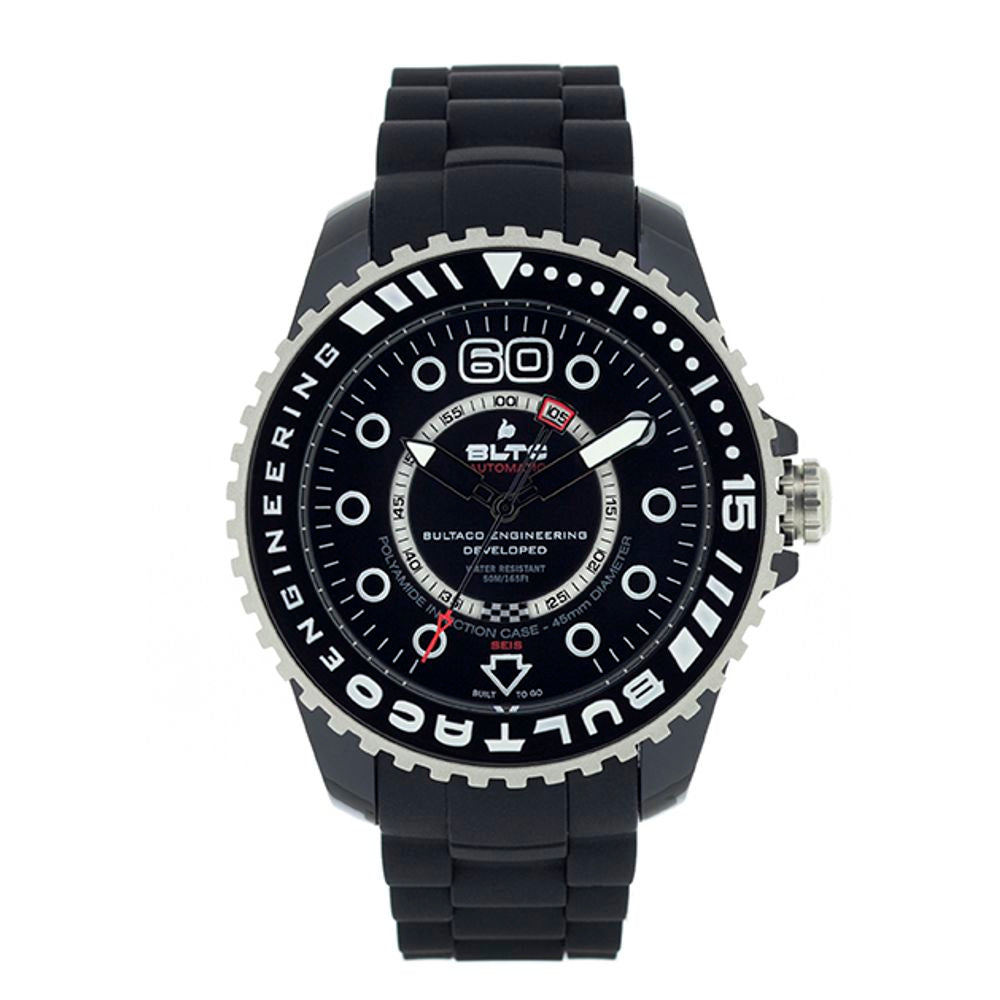 Black Synthetic Sport Watch - ventzia