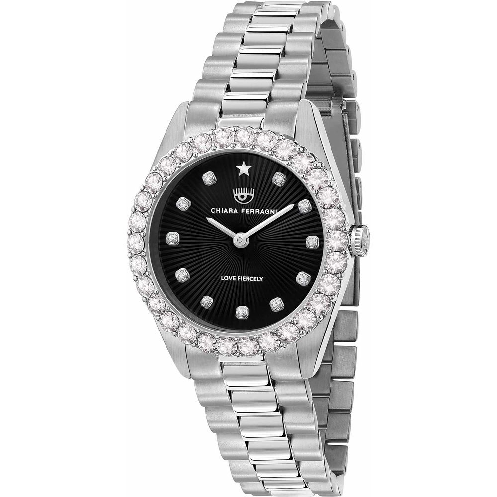 Silver Stainless Steel Dress Watch - ventzia
