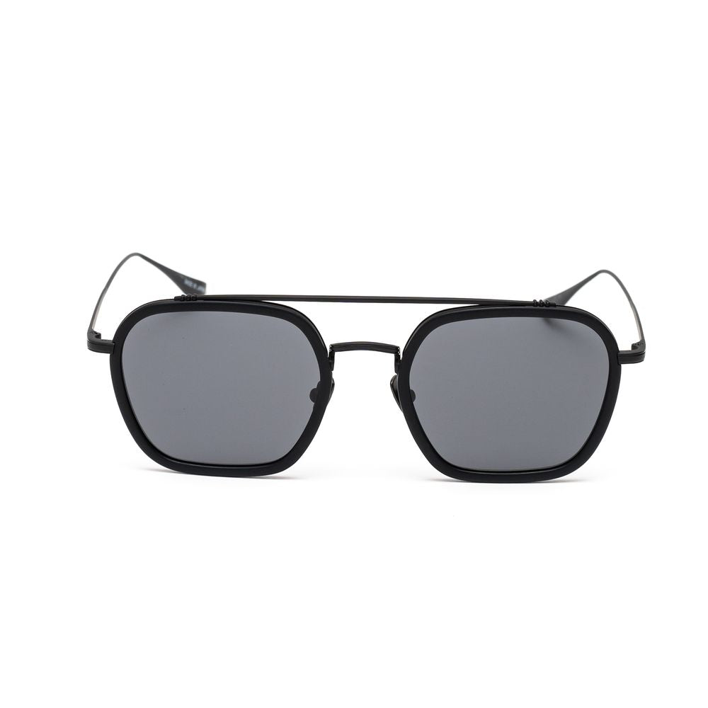 Black Stainless Steel Sunglasses - ventzia