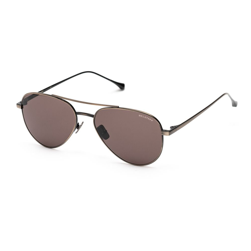 Brown Stainless Steel Sunglasses - ventzia