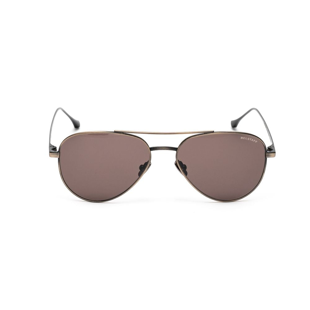 Brown Stainless Steel Sunglasses - ventzia