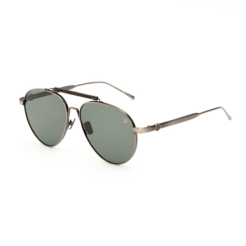 Gray Stainless Steel Sunglasses - ventzia