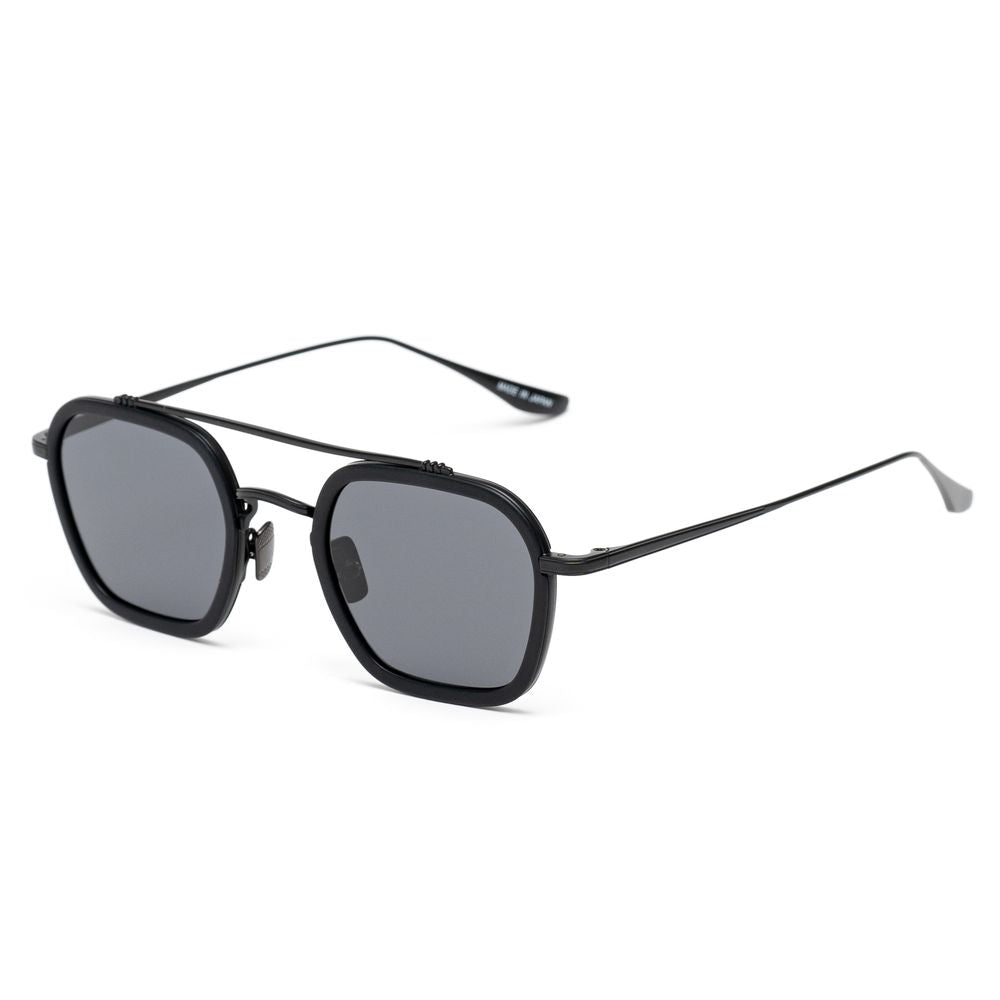 Black Stainless Steel Sunglasses - ventzia