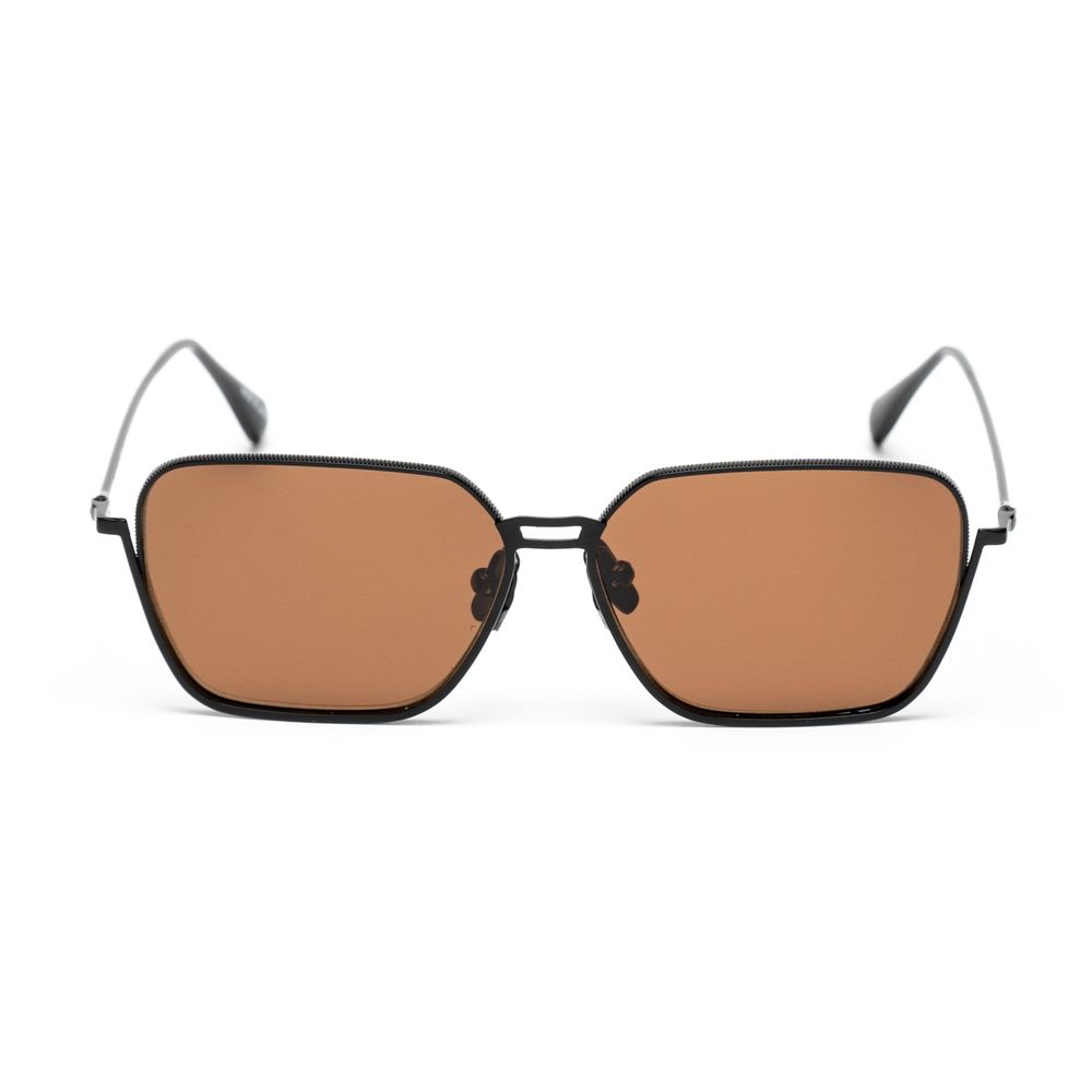 Black Stainless Steel Sunglasses - ventzia