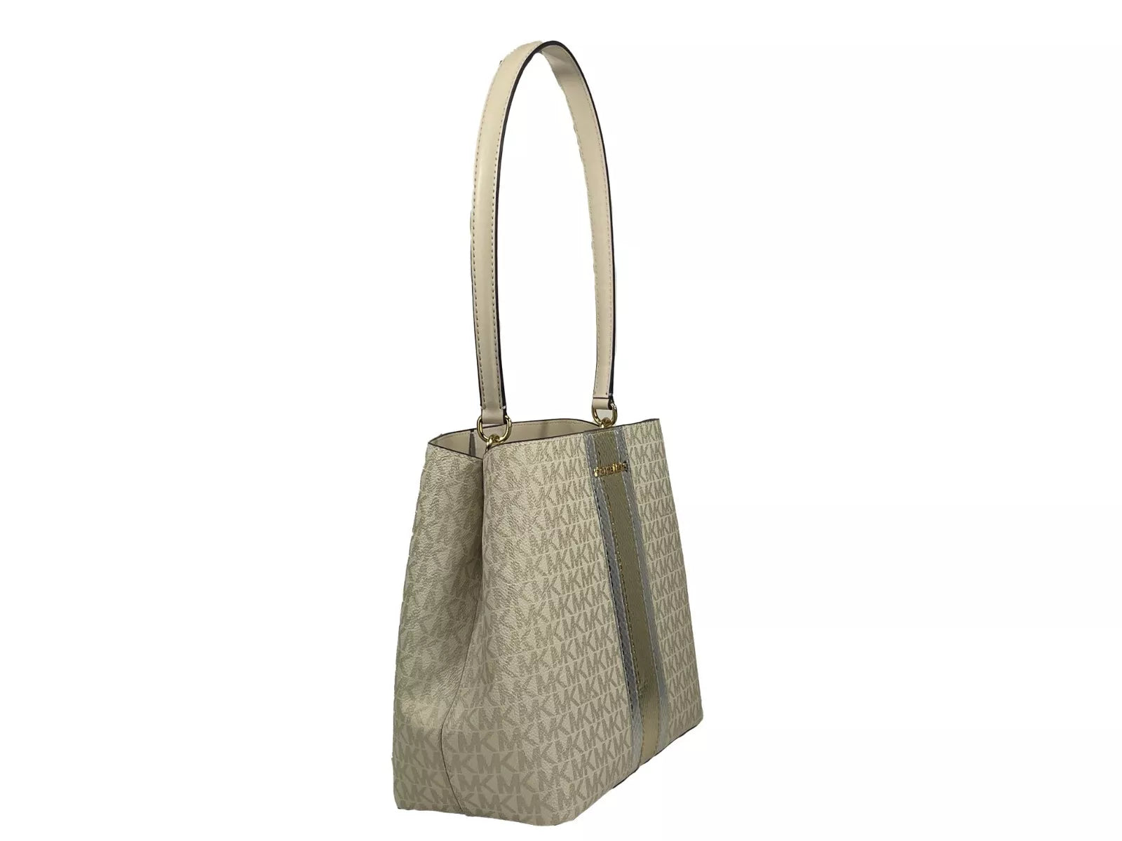 Medium Pratt Bucket Shoulder Bag Purse Pale Gold/Cream - ventzia