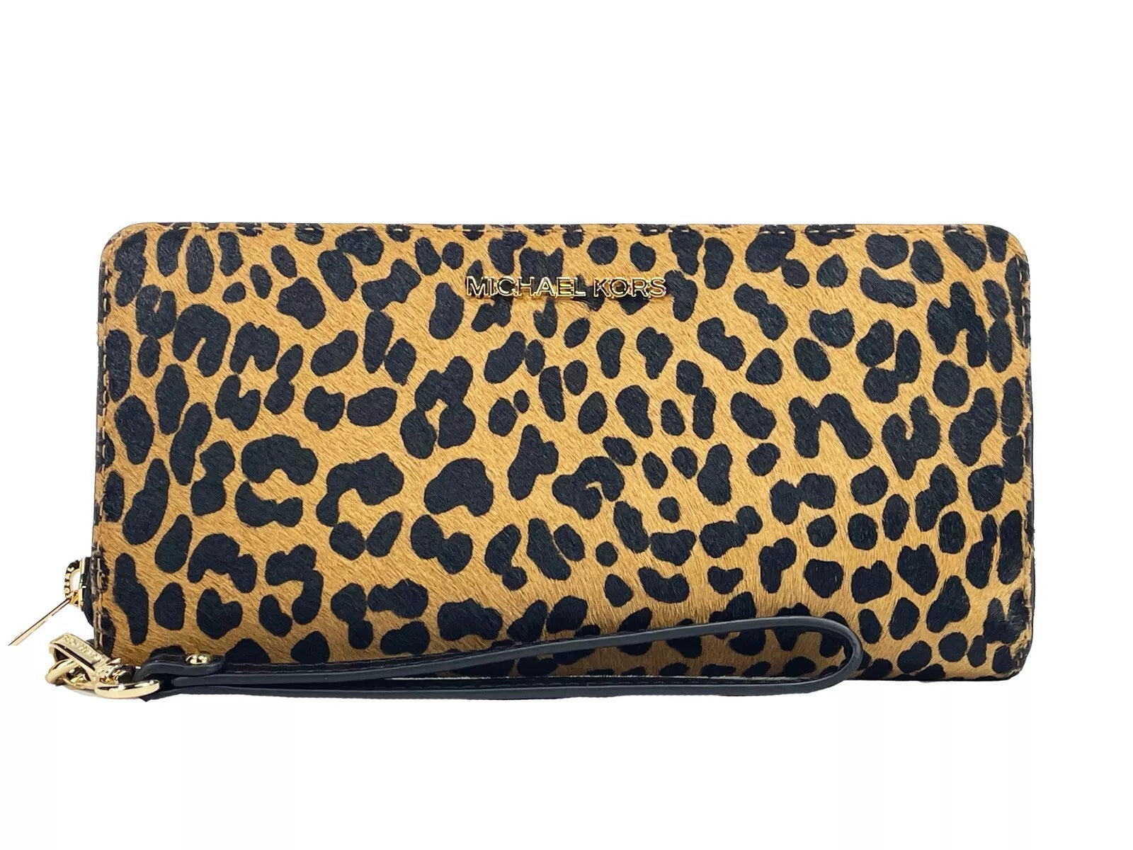 Jet Set Animal Print Continental Wristlet Wallet - ventzia