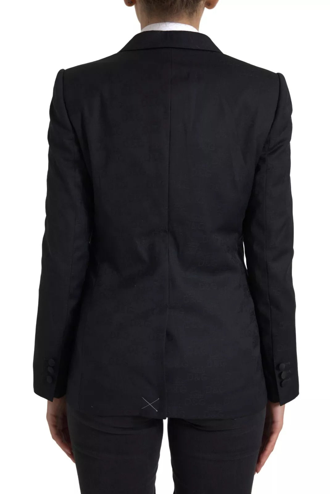 Black Long Sleeve Coat Blazer Jacket - ventzia