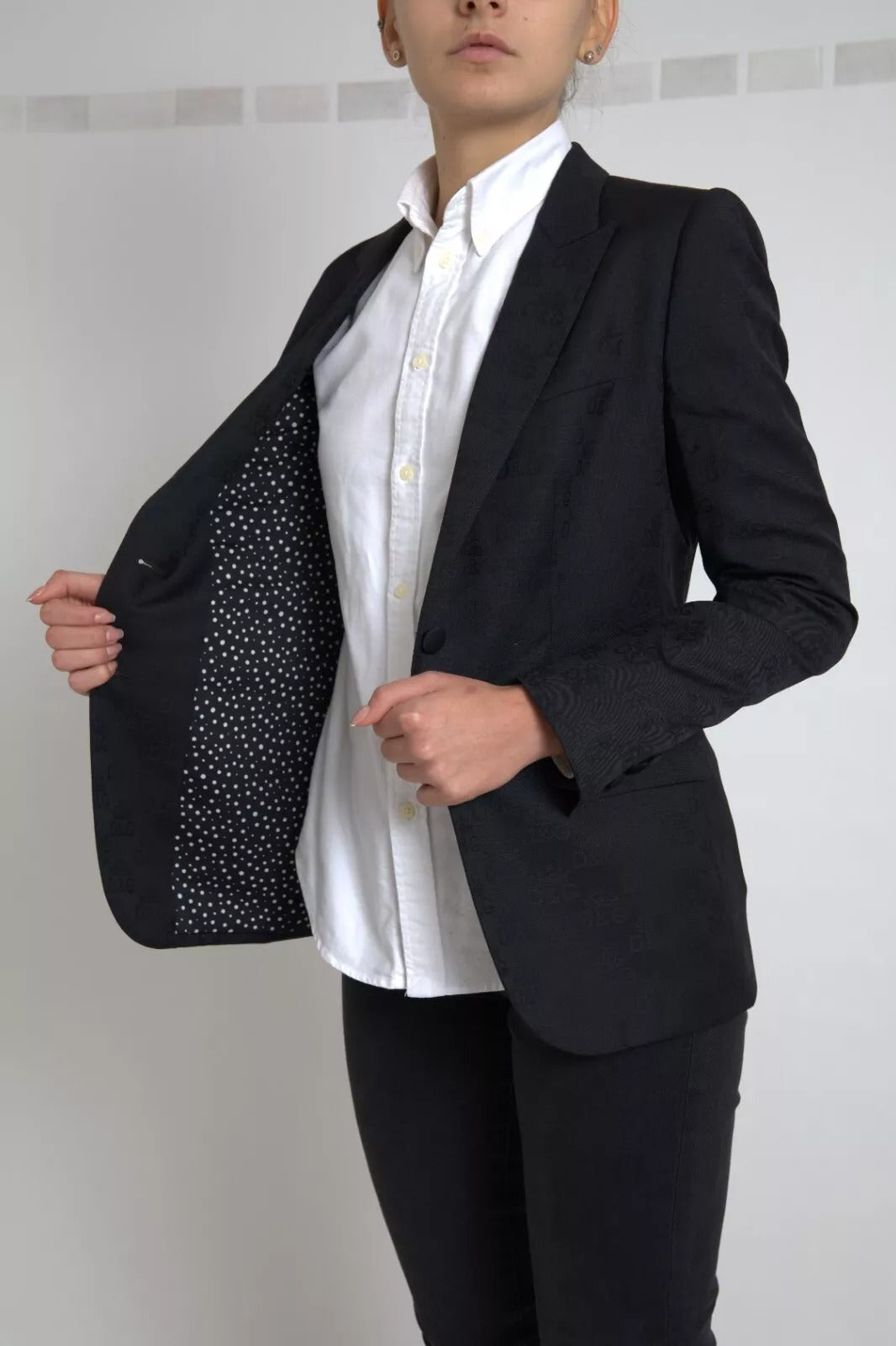 Black Long Sleeve Coat Blazer Jacket - ventzia