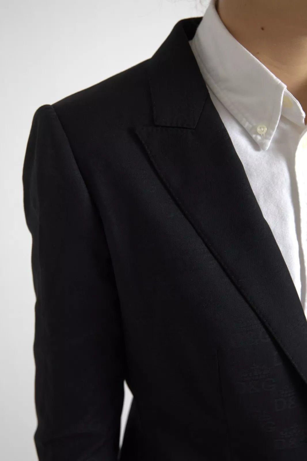 Black Long Sleeve Coat Blazer Jacket - ventzia