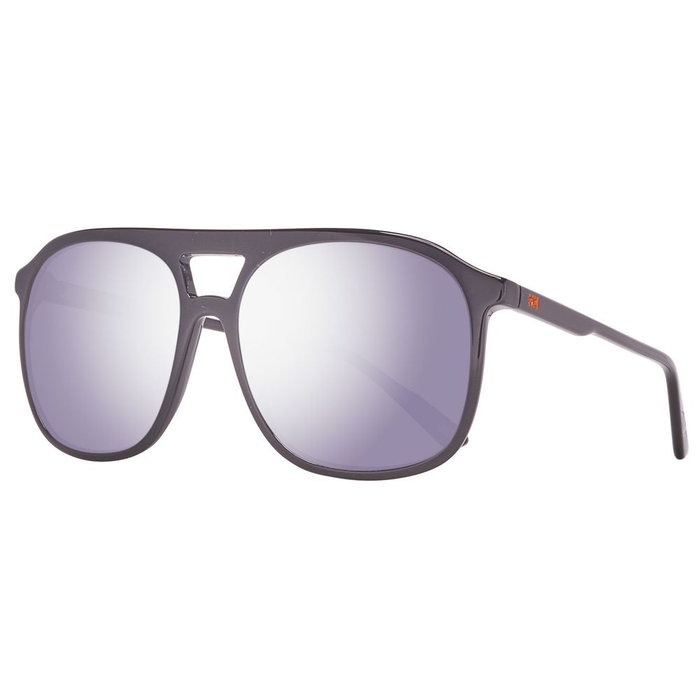 Black Plastic Sunglasses - ventzia