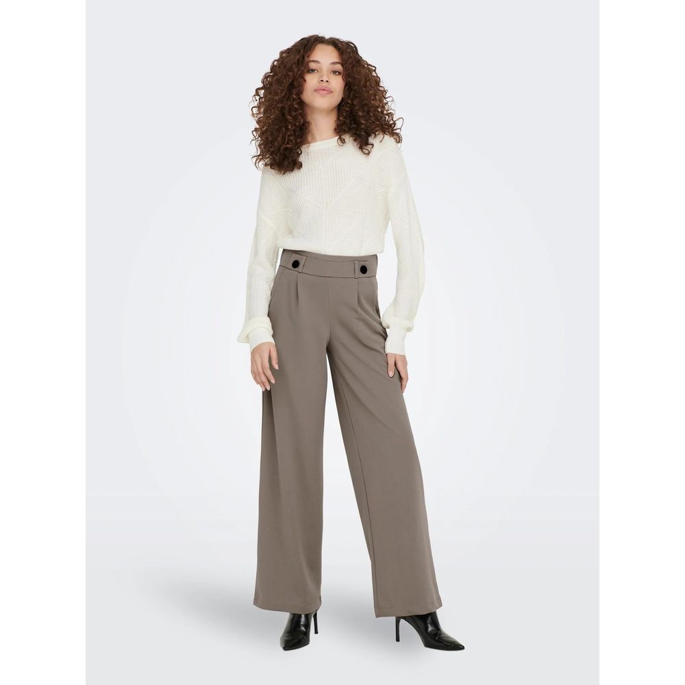 Brown Polyester Pant