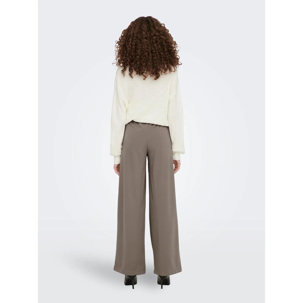 Brown Polyester Pant