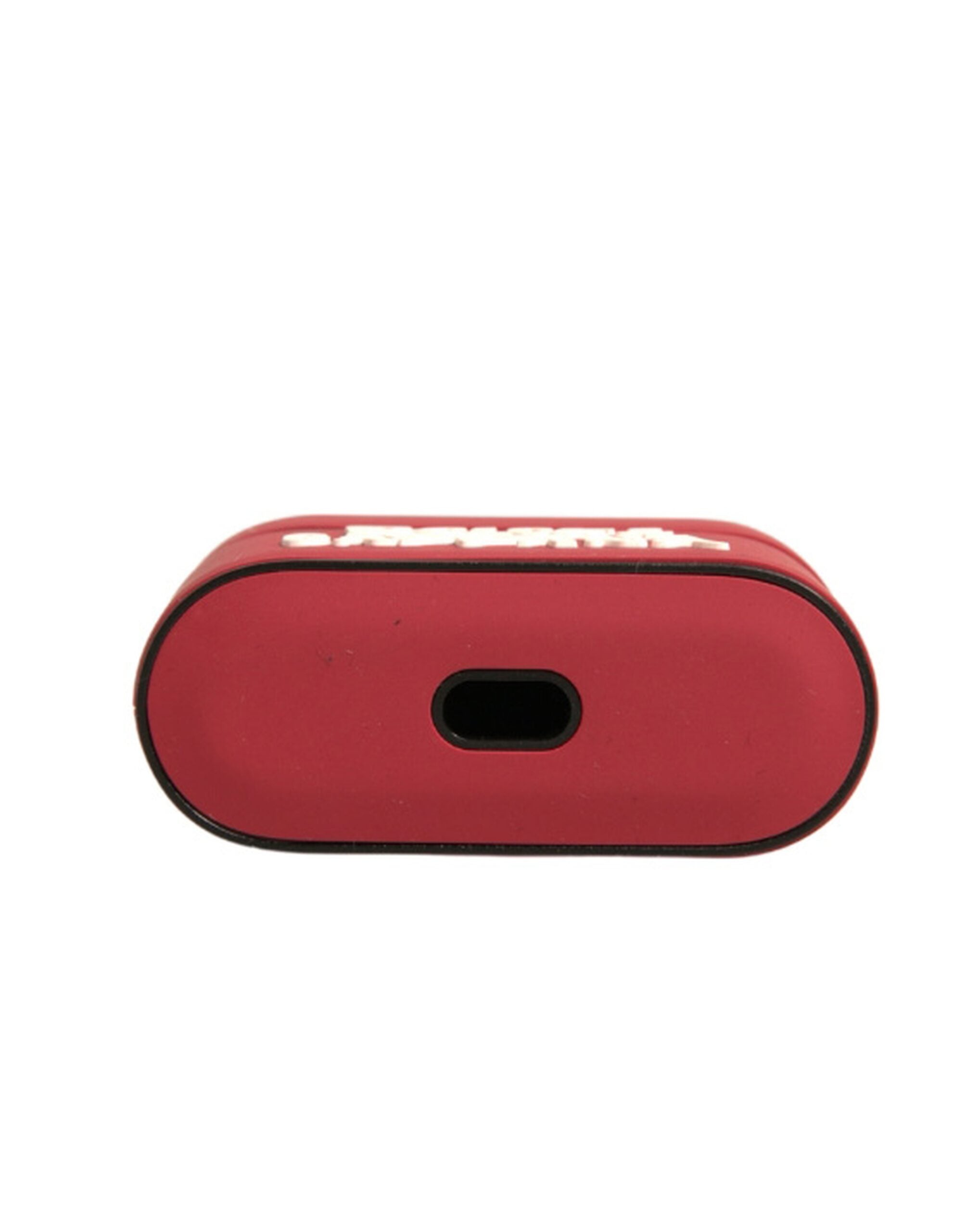 Red PVC Embossed Logo Plaque Holder Airpods Case - ventzia