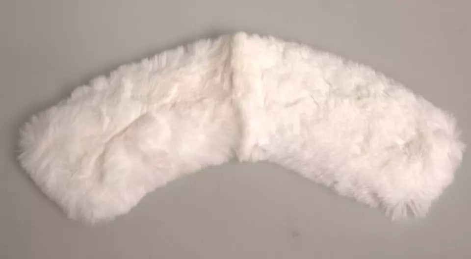 White Fur Shoulder Collar Wrap Shawl Scarf - ventzia