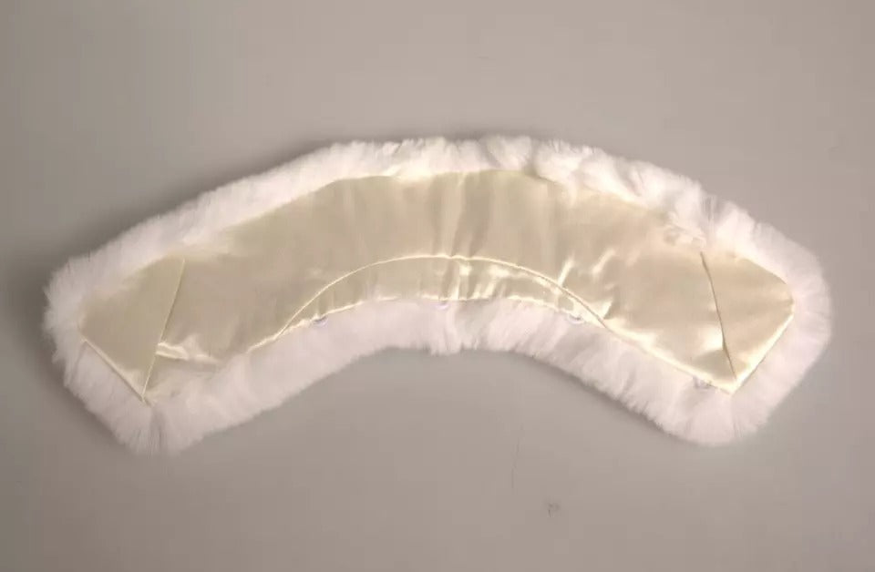 White Fur Shoulder Collar Wrap Shawl Scarf - ventzia