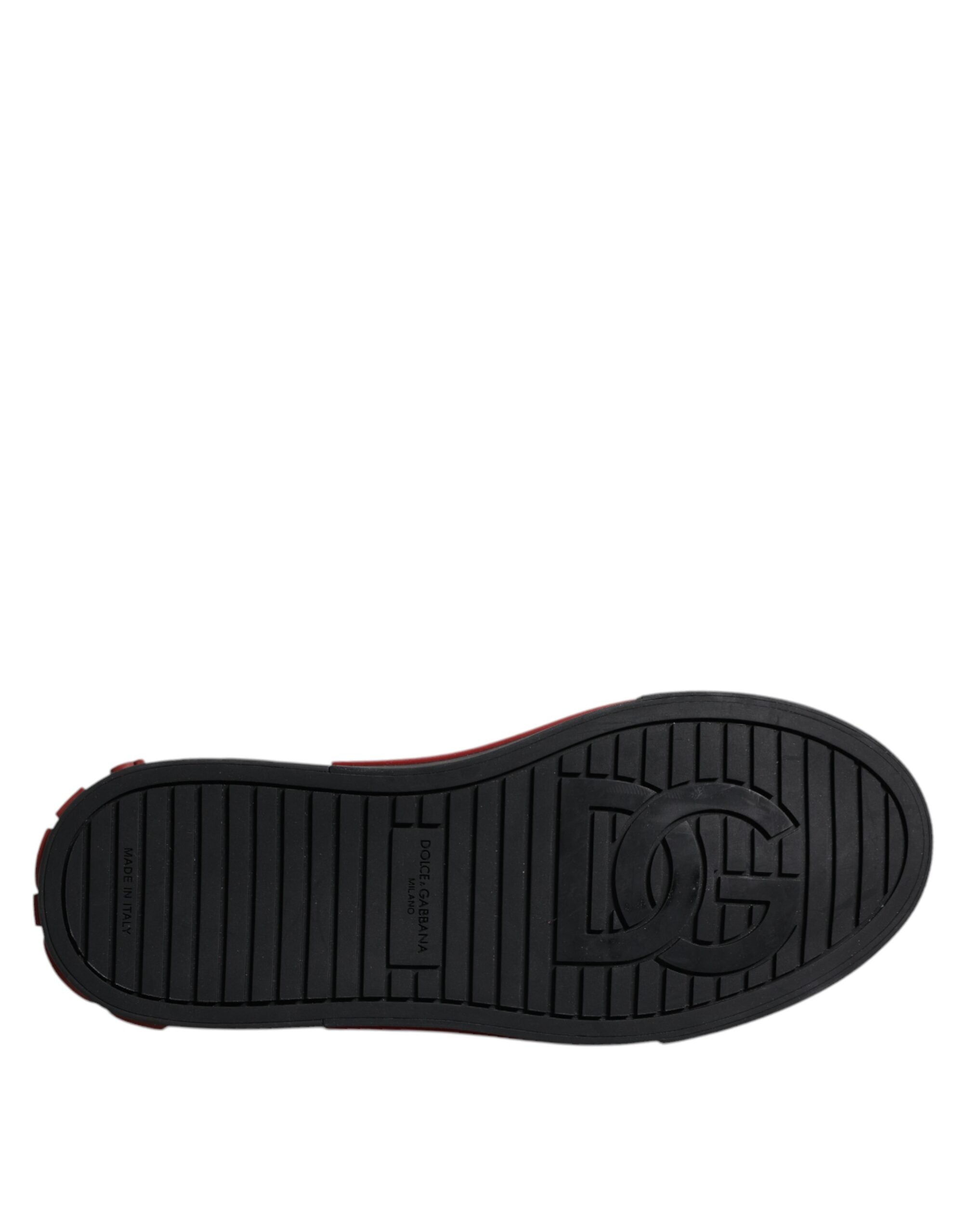 Red Black Leopard Cotton Men Low Top Sneakers Shoes - ventzia
