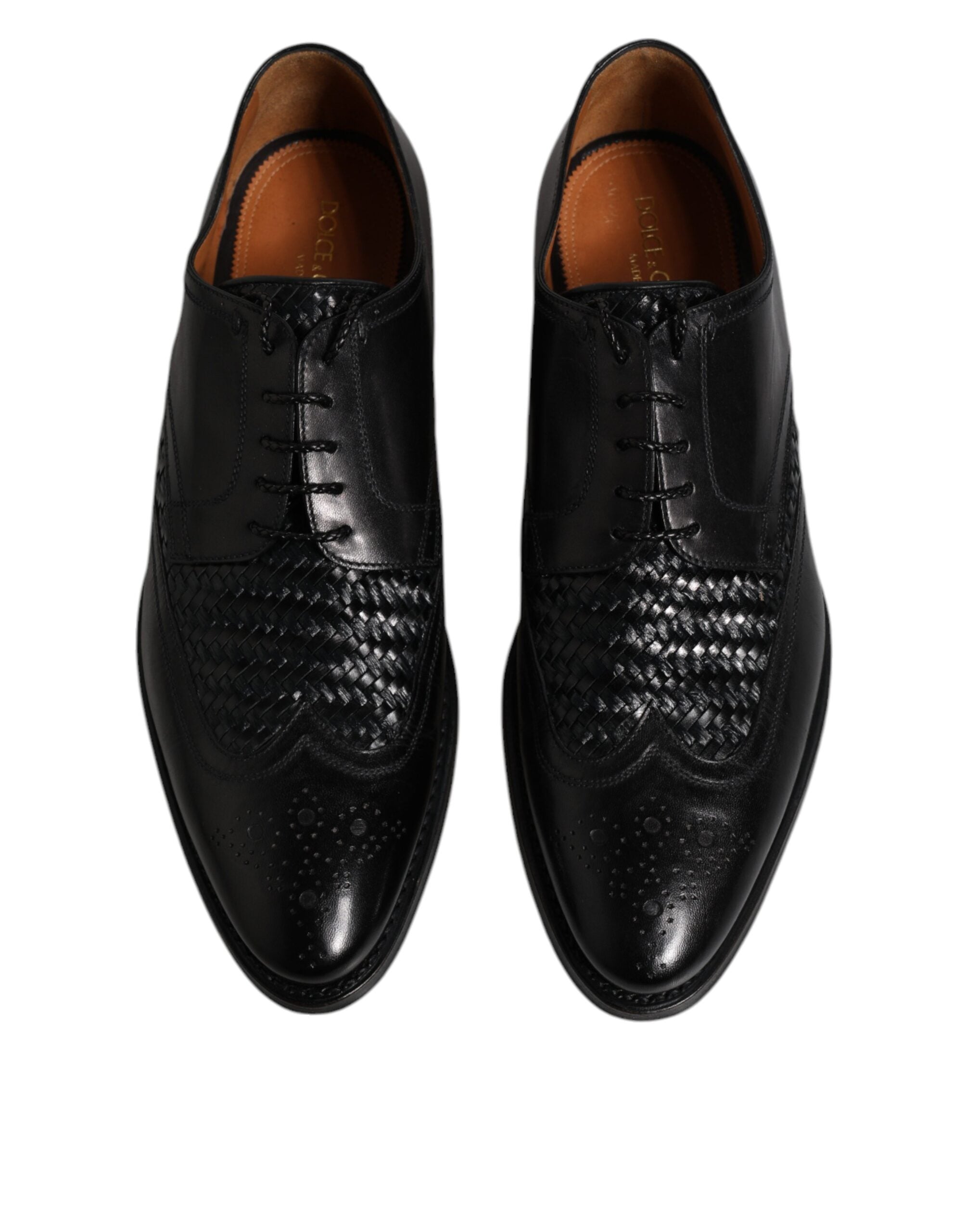 Black Leather Derby Wingtip Lace Up Formal Dress Shoes - ventzia