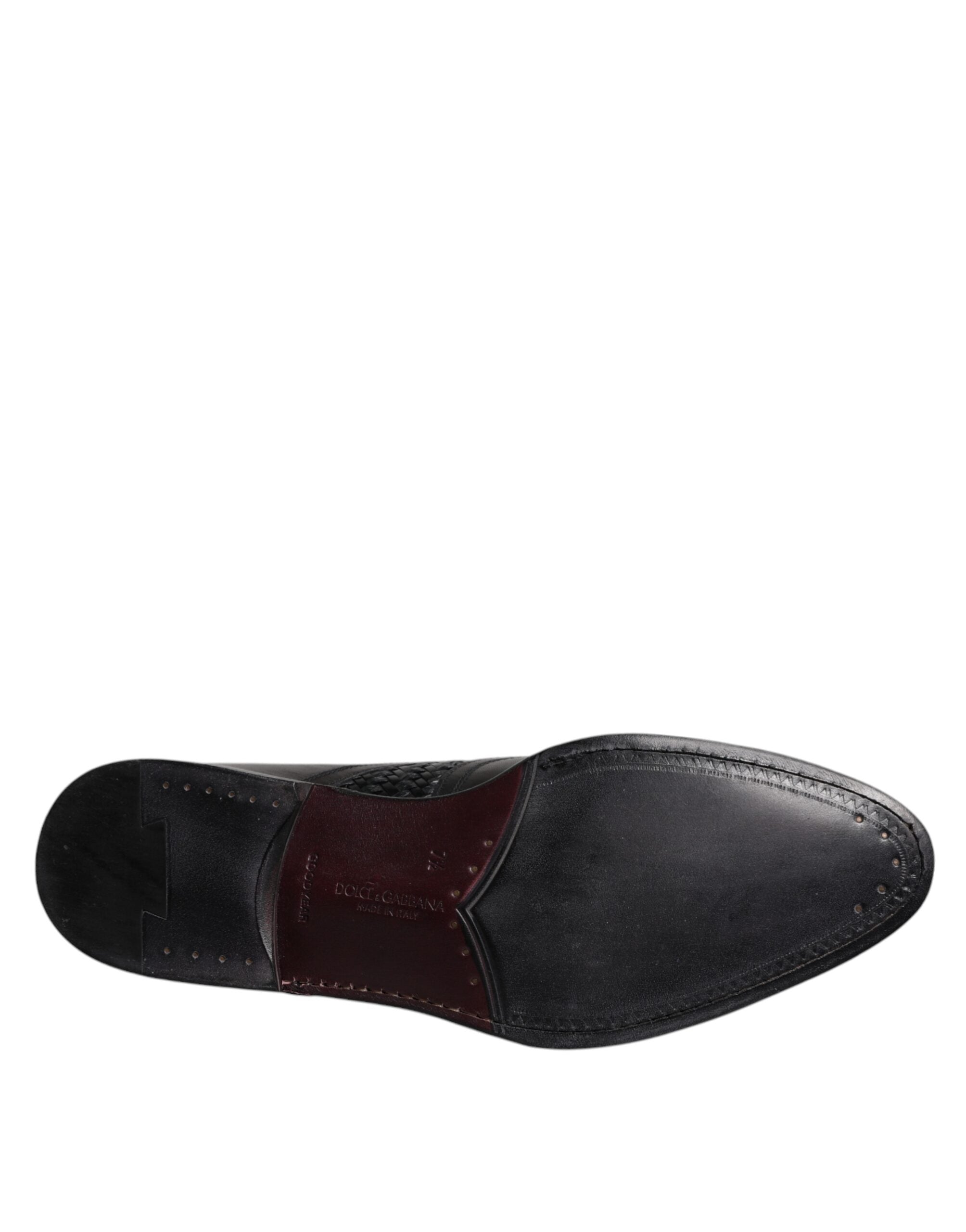 Black Leather Derby Wingtip Lace Up Formal Dress Shoes - ventzia