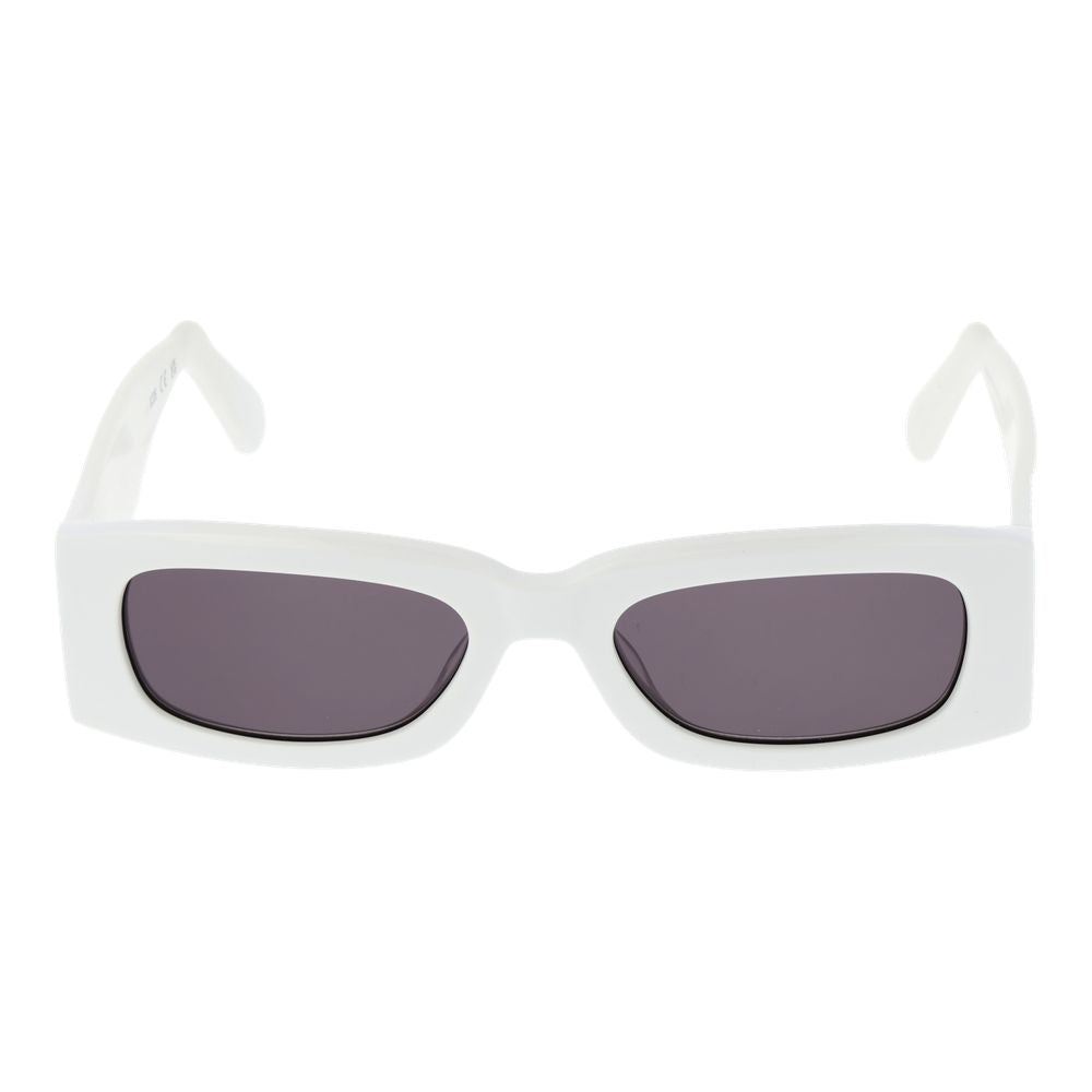 White Plastic Sunglasses - ventzia