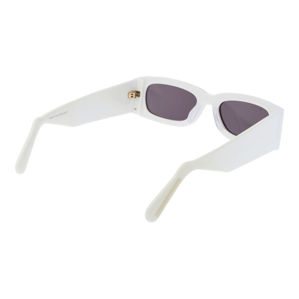 White Plastic Sunglasses - ventzia