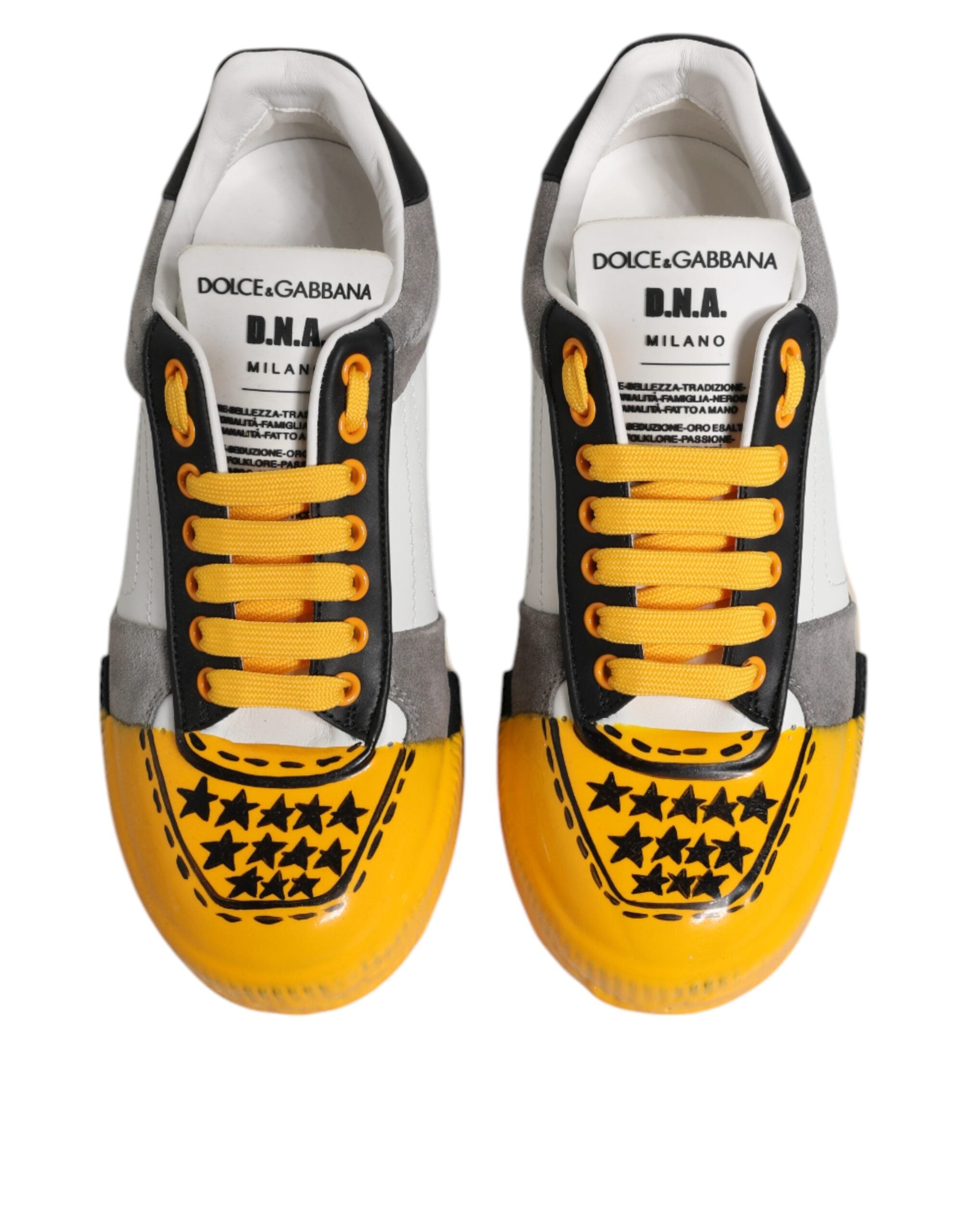 Multicolor Leather DNA Low Top Sneakers Shoes - ventzia