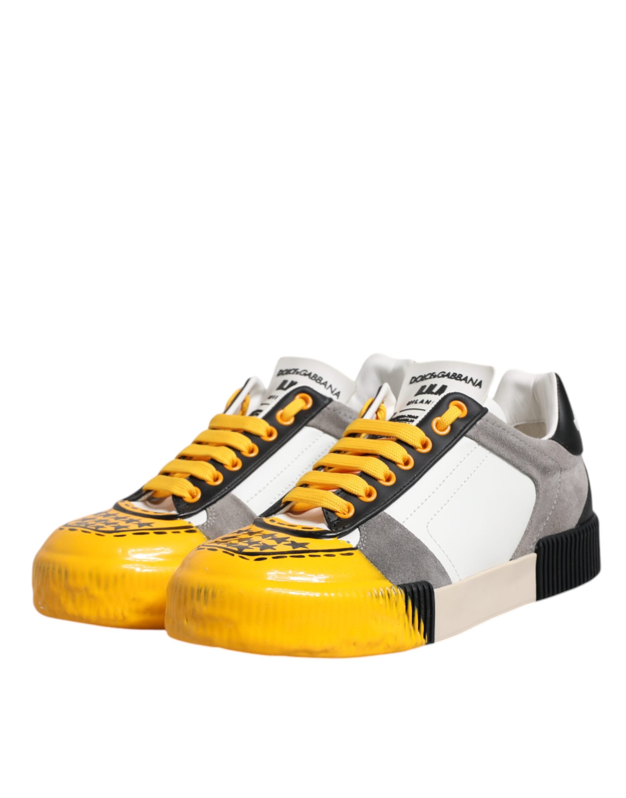 Multicolor Leather DNA Low Top Sneakers Shoes - ventzia