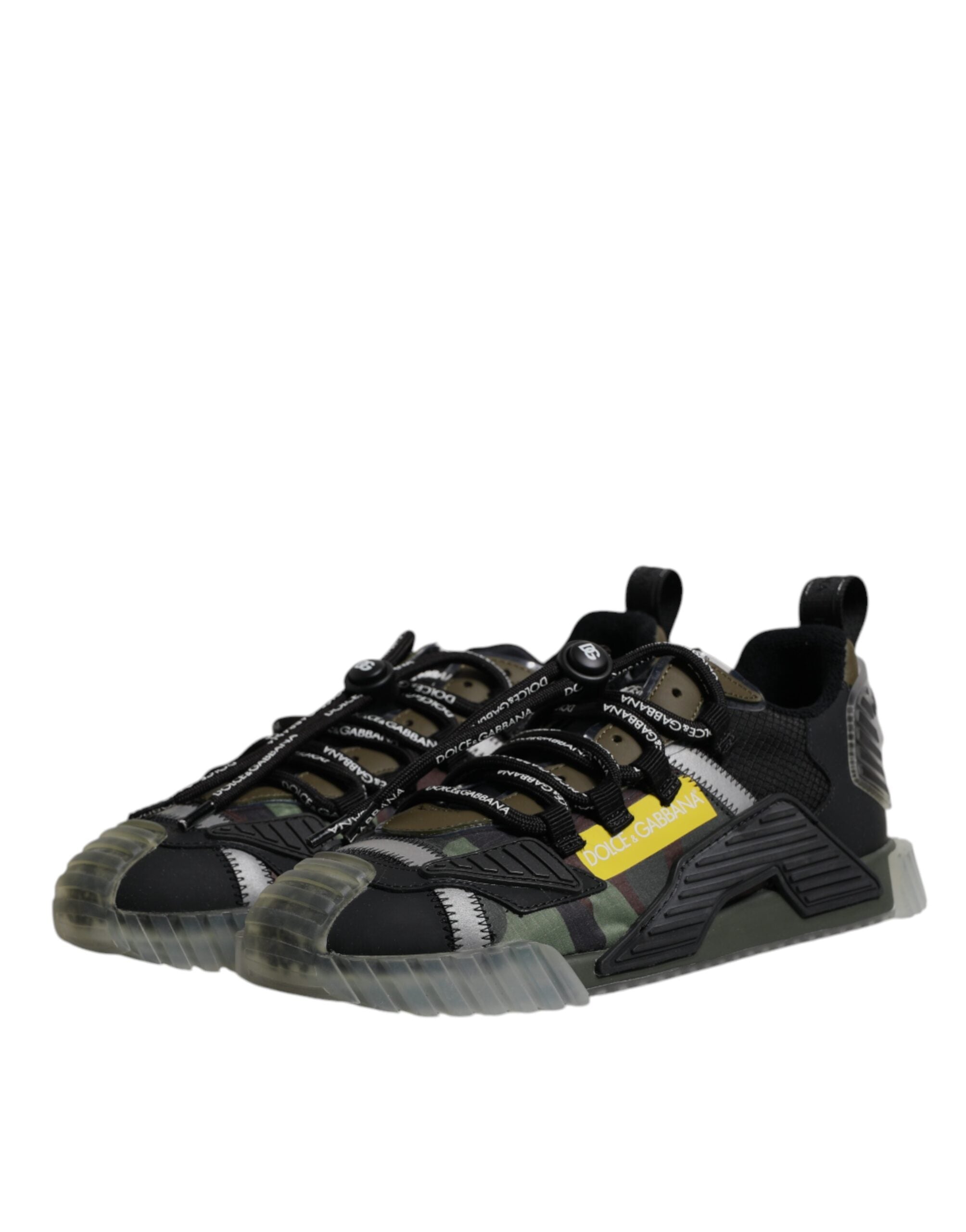 Black Green Camo NS1 Low Top Sneakers Shoes - ventzia