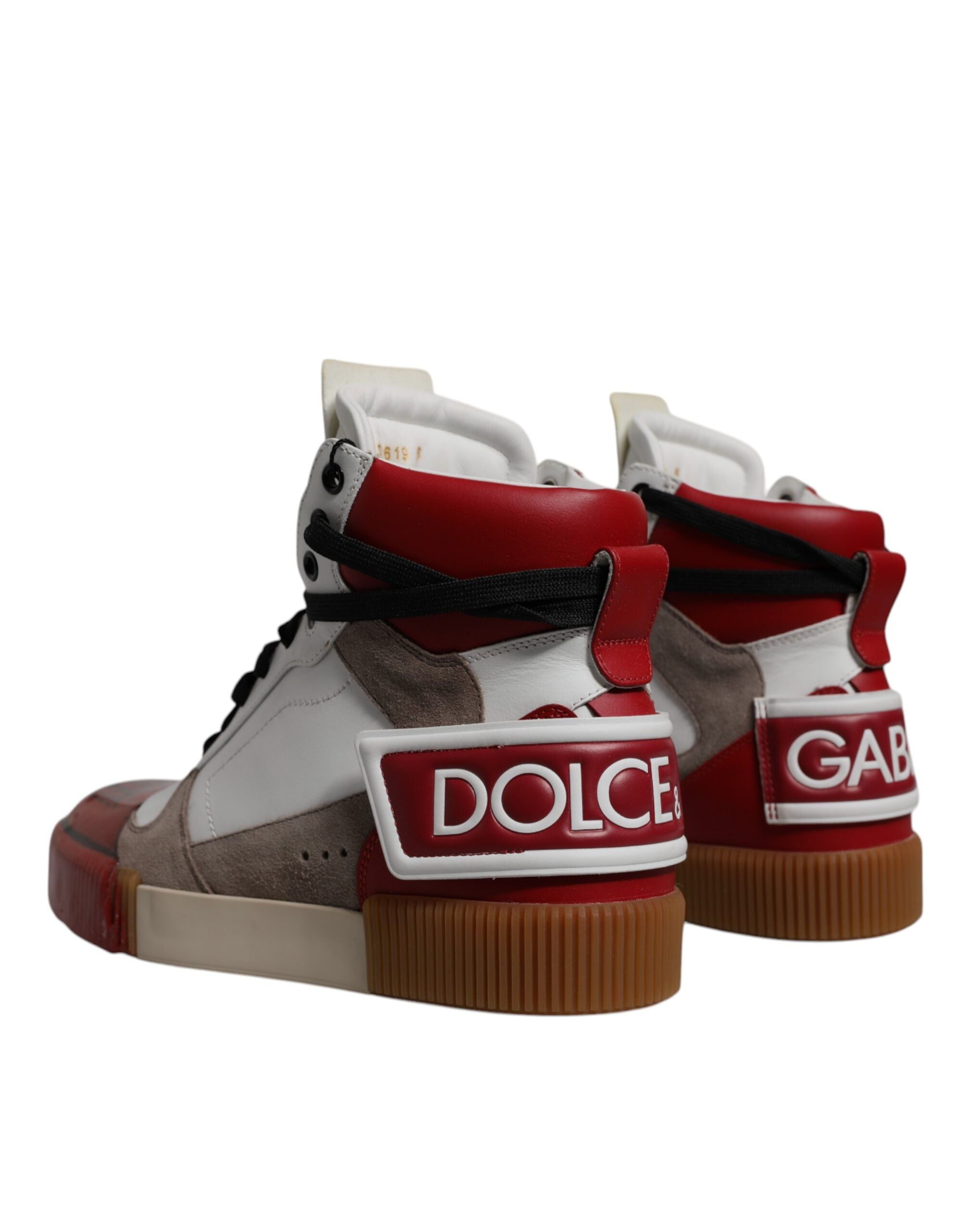 Multicolor Leather High Top Sneakers Shoes - ventzia