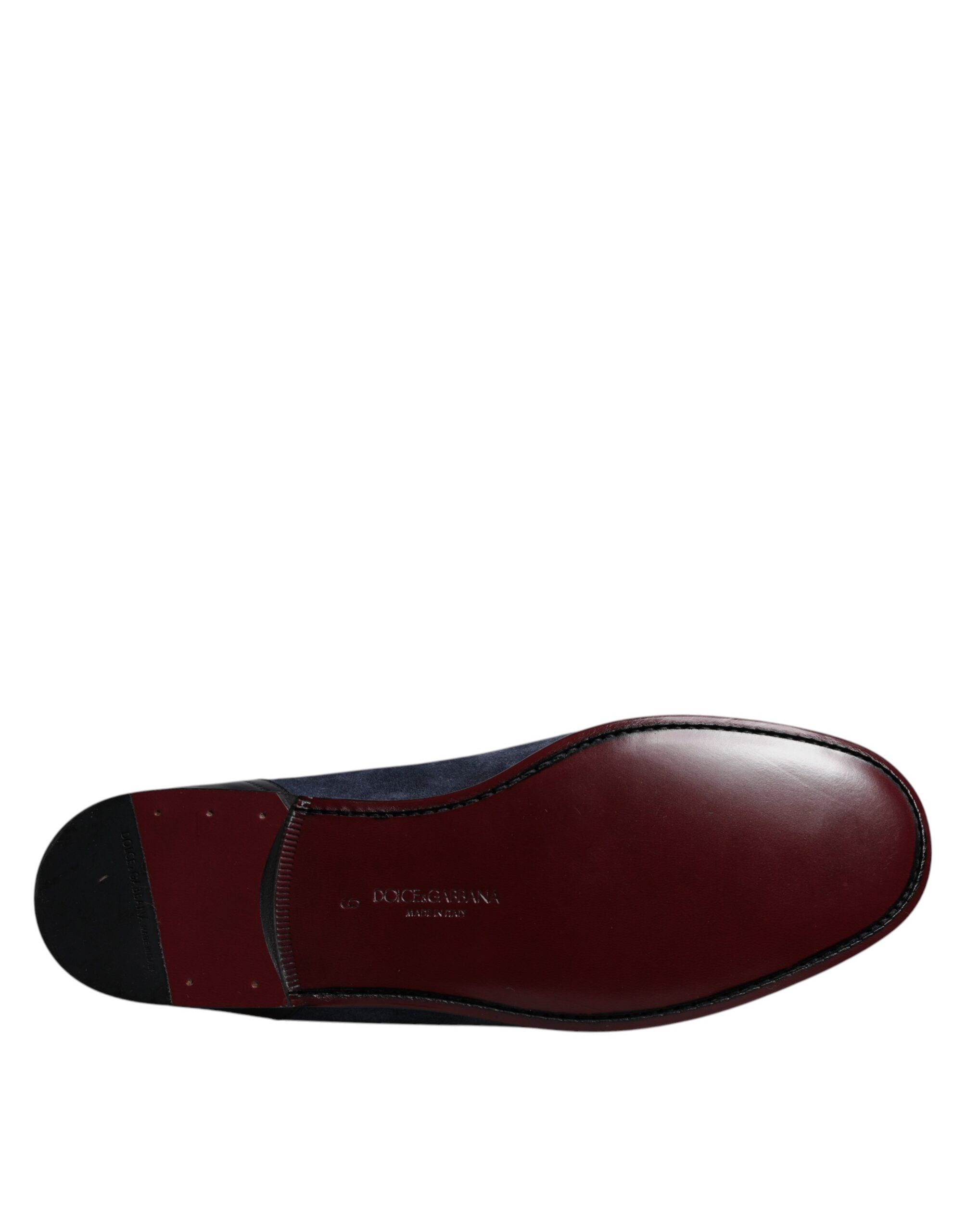 Blue Suede Leather Shoes Loafer Moccasin Shoes - ventzia