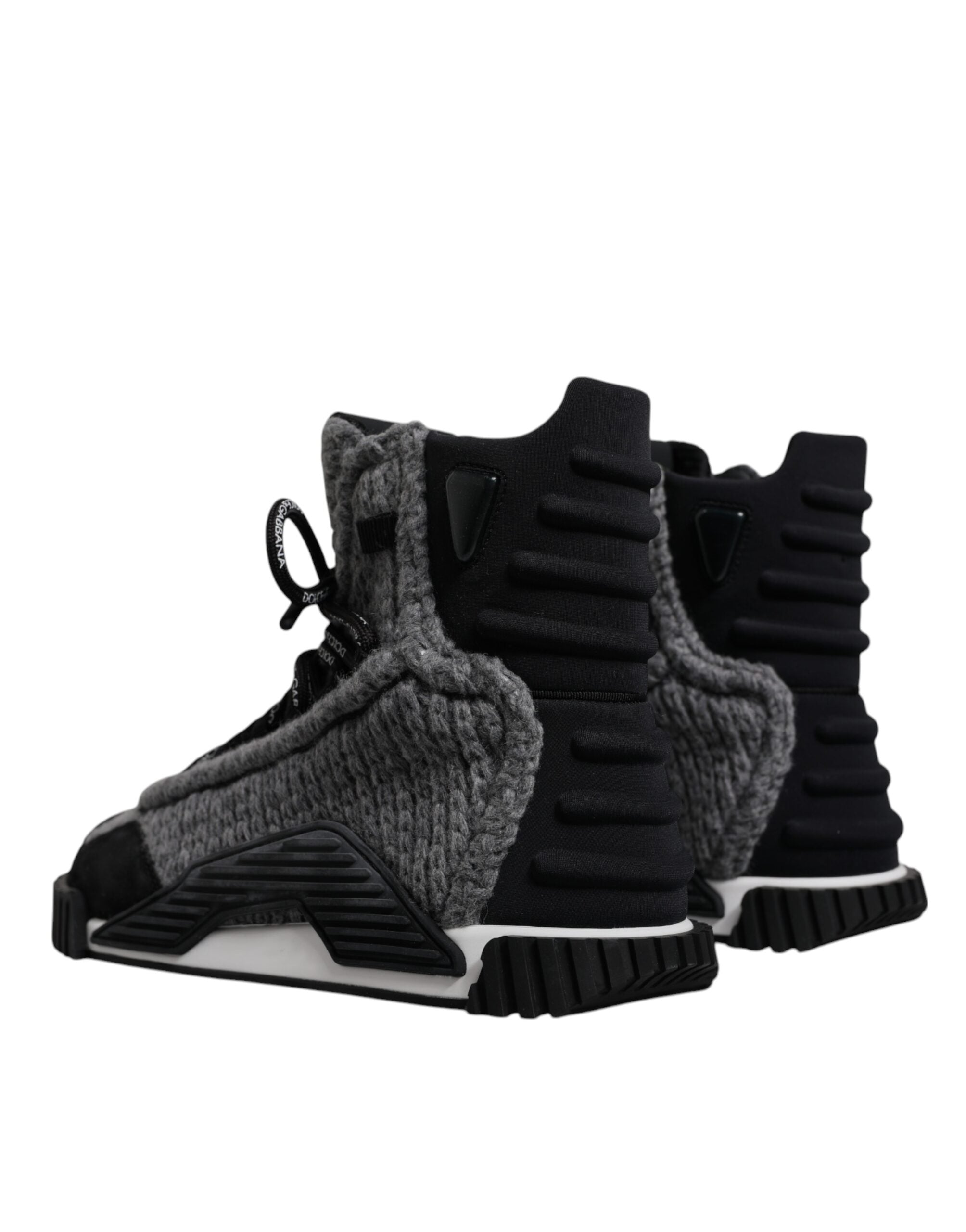 Gray Black NS1 High Top Boots Sneakers Shoes - ventzia