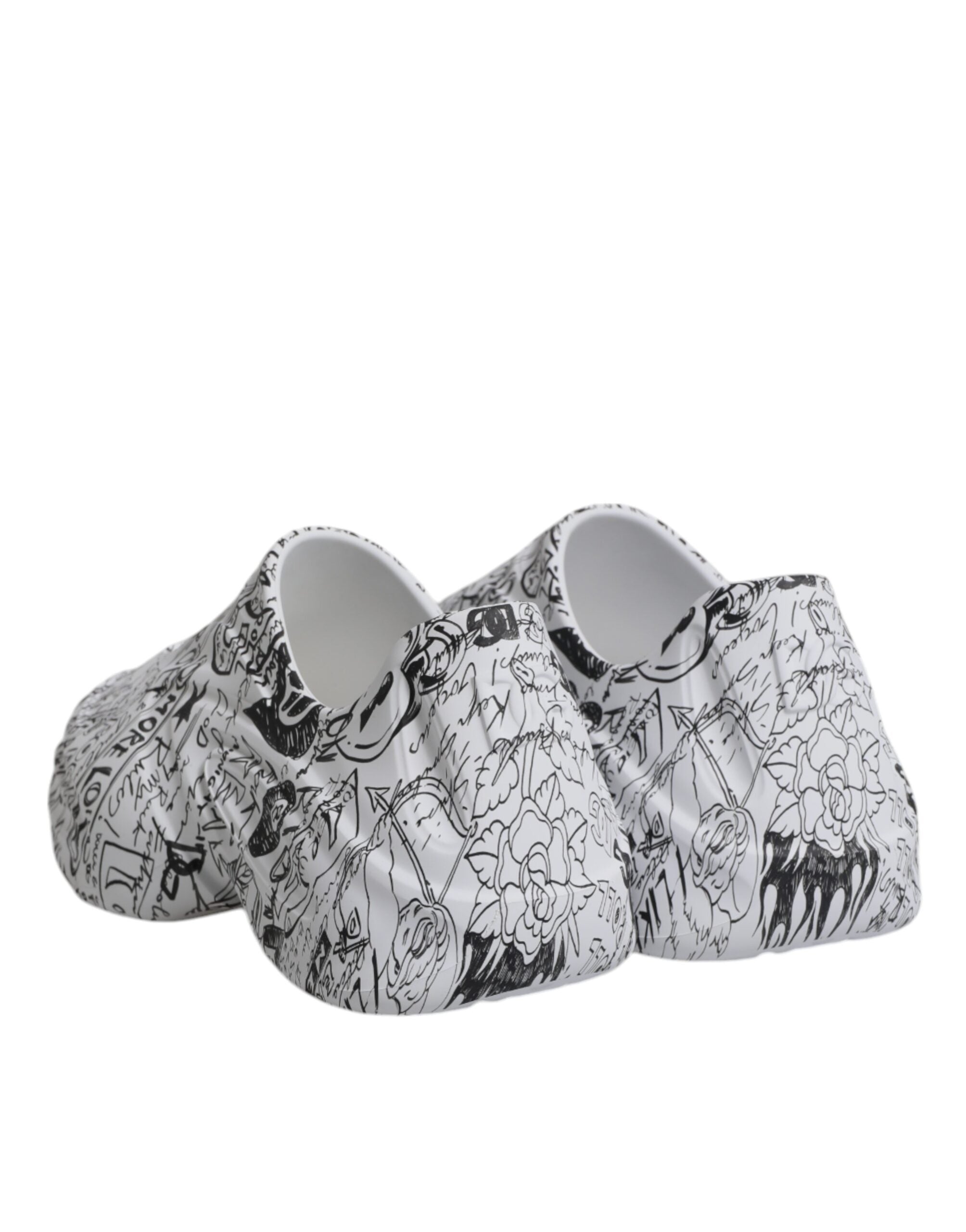 White Black Graffiti Daymaster Sneakers Shoes - ventzia